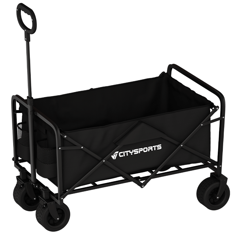 CITYSPORTS TC02 Folding Wagon – Heavy Duty Camping Trailer with Waterproof Oxford Fabric